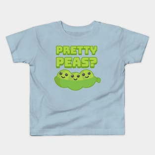 Pretty Peas? Cute and Punny Pea Cartoon Kids T-Shirt